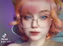 Ein bisschen necken hinter der Webcam