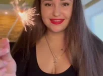 Spritzkerzen sind immer noch lustig