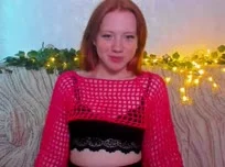 Heißes rothaariges Webcamgirl